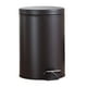 thumbnail image 1 of Contenedor de basura con pedal de metal redondo Baoblaze 1.8 galones Negro, 1 of 8