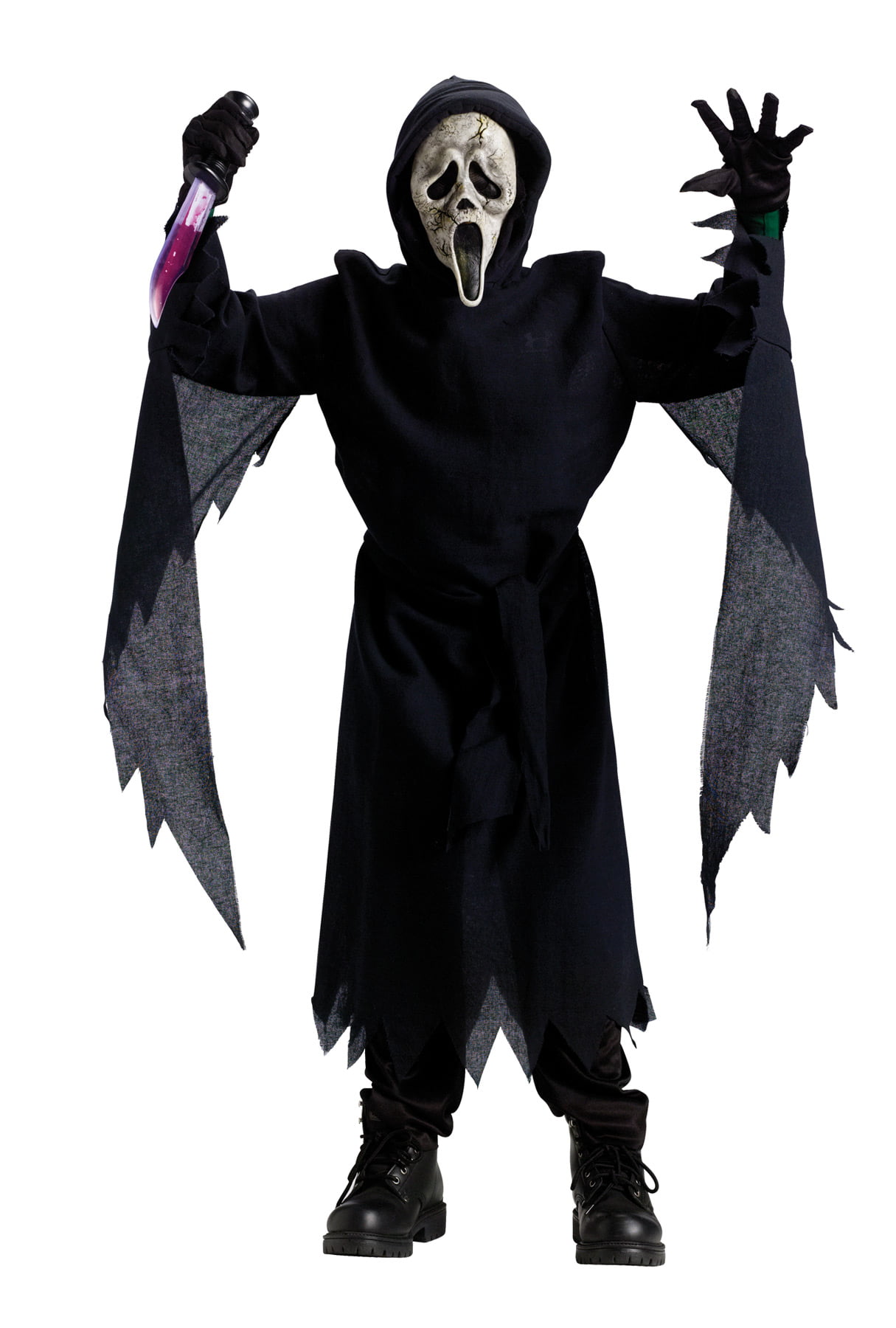 Fun World Soul Reaper MTV Ghost Face Child Halloween Costume-L 