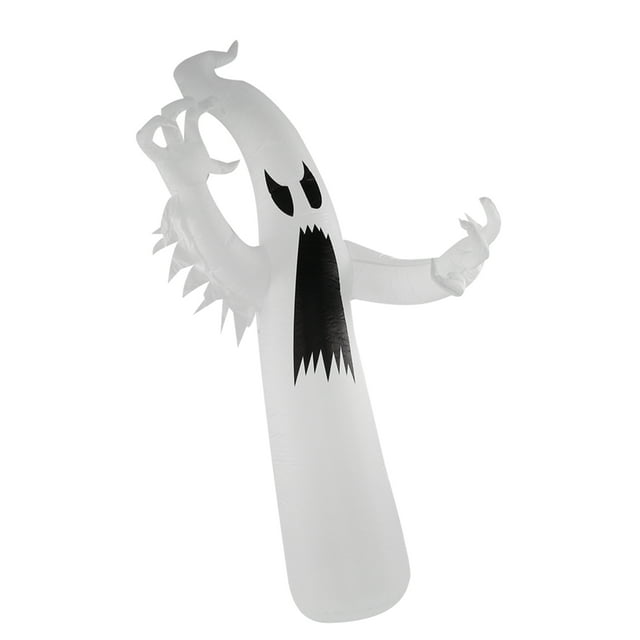 Fantasma Blanco Inflable de Halloween con Luz LED Colorida Impermeable Decoración de Patio para Jardín Al Aire Libre Decoraciones de Césped Luces LED Accesorios ANGGREK Otros