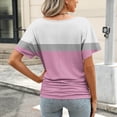 thumbnail image 2 of Blusas de Manga Corta Casuales para las Mujeres Imprimir V-Cuello Suéter Blusa de Poliéster Sudadera de Moda, Top de las Señoras para Invierno Primavera Uso Diario, 2 of 6