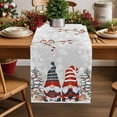 thumbnail image 5 of Christmas Table Runner Gnome Reindeer Table Runners Deer Berry Birds Xmas Tree Cotton Linen Dresser Scarf Kitchen Dining Table Decor for Christmas Holiday Party Decor 13x90 Inch, 5 of 9