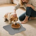 thumbnail image 4 of Silicon Cat Feeding Mat Non- Easy Clean Dining Tray For Floor, 4 of 4