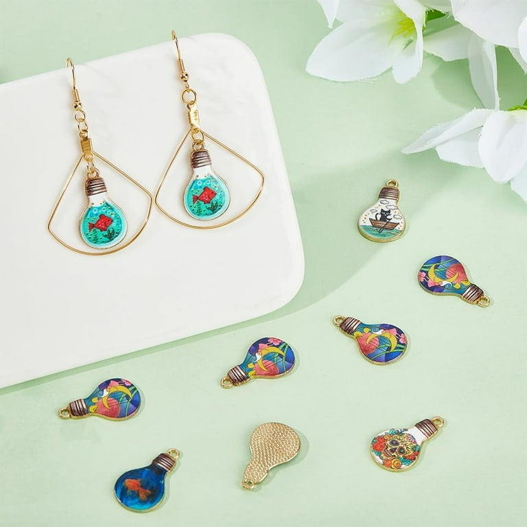 IWOWHERO 10Pcs Vintage Alloy Cow Pendants For