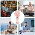 thumbnail image 5 of MMJ Portable Fan Handheld Misting Mini Rechargeable Spray Cooler Detachable Base USB Quiet Motor 6.38x3.03x2.60in Travel Outdoor Desk Summer, 5 of 7