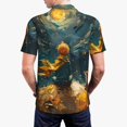 thumbnail image 6 of Salouo Whimsical Starry Night Scene for Men's Short Sleeve Polo Shirts,Polo Shirts for Men Performance Short Sleeve Golf Shirt Athletic Casual Collared T-Shirt-XX-Large, 6 of 8