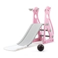 thumbnail image 5 of NBXPOW Kids Slide Indoor Outdoor Climber Playground with Basketball Hoop, 5 of 17