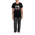 thumbnail image 4 of CafePress - Gameover Women's Dark Pajamas - Women's Short Sleeve Print T-Shirt and Pants Dark Cotton Pajama Set, 4 of 7