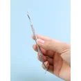 thumbnail image 3 of 3pcs Stainless Steel Sticks Double Ended Nail Art And Cuticle Pusher Remover Durable Professional Manicure Pedicure Cleaner Tool For Fingernail To, 3 of 4