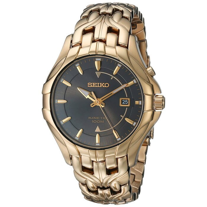 gold seiko kinetic watch