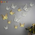 thumbnail image 5 of SPENCER 36Pcs 3D Butterfly Wall Stickers Removable Mural Stickers DIY Art Wall Decals Decor with Glue for Fridge Bedroom Wedding, 5 of 7