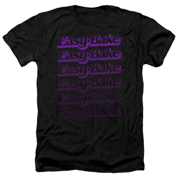 Easy Bake Oven Faded Adult Heather T-Shirt Black