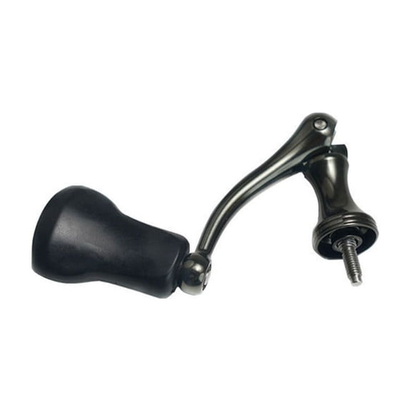 GRIMPEX Upgrade Your Fishing Experience: Screw-In Sturdy Arm Reel Handle in Vibrant A-Black