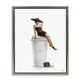 thumbnail image 5 of Stupell Industries Stylish Fashion Female Pose Coffee Designer Purse Luster Gray Framed Floating Canvas Wall Art, 24x30, by Ziwei Li, 5 of 5