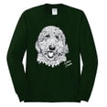 thumbnail image 2 of Golden Doodle Dog Lover Pet Owner Animal Lover Mens Long Sleeve Shirt, Forest Green, Medium, 2 of 4