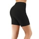thumbnail image 4 of Pantalones cortos de cintura alta para mujer, entrenamiento de yoga, correr, compresión, ejercicio, bolsillos laterales Adepaton HMJM376-4, 4 of 8