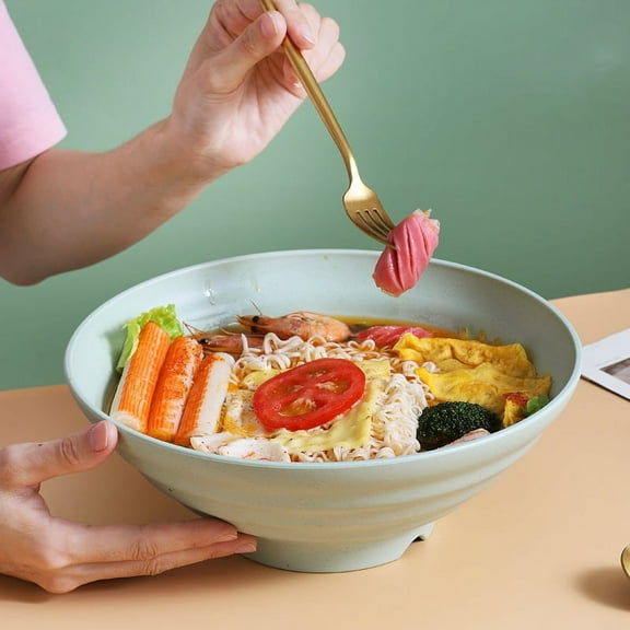 Alphabestchoice 8-Inch 4-Color Noodle Bowl, Round, 4-Pack