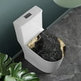 thumbnail image 2 of KUIFORTI Black Marble Toilet Lid Cover Elongated Toilet Seat Cover Dust Cover Toilet Seat Lid Cover for Bathroom Decor,Fits Most Round,Elongated and Oblong Lids, 2 of 6