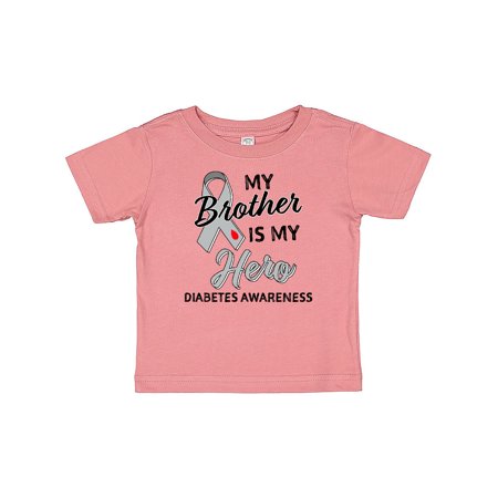 

Inktastic My Brother is My Hero- Diabetes Awareness Gift Baby Boy or Baby Girl T-Shirt