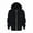 Black, variant on Hiijoy Big Girls Casual Hoodie Solid Color Full-Zip Hooded Jacket Kids Outerwear Coat