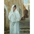 thumbnail image 2 of Theodoros Ralli 19x24 Black Ornate Framed Double Matted Museum Art Print Titled: Young Girl, Jerusalem, 2 of 5
