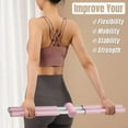 thumbnail image 4 of Yoga Stange - Yoga Bar Posture Correction, 3 mm Stainless Steel for Back & Neck, Anti-Buckle Yoga Stick, Gymnastics Stick with Stainless Steel Core & Foam for Adults & Children, 4 of 6