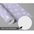 thumbnail image 6 of S4Sassy Floral Wallpaper - Purple Wall Covering, 25" x 240" Self-Adhesive Vinyl Walls Paper, Walls Wrap, Easy DIY Wall Covering For Kids Bedroom, Kids room wall decor, Playroom Wallpaper, 6 of 9