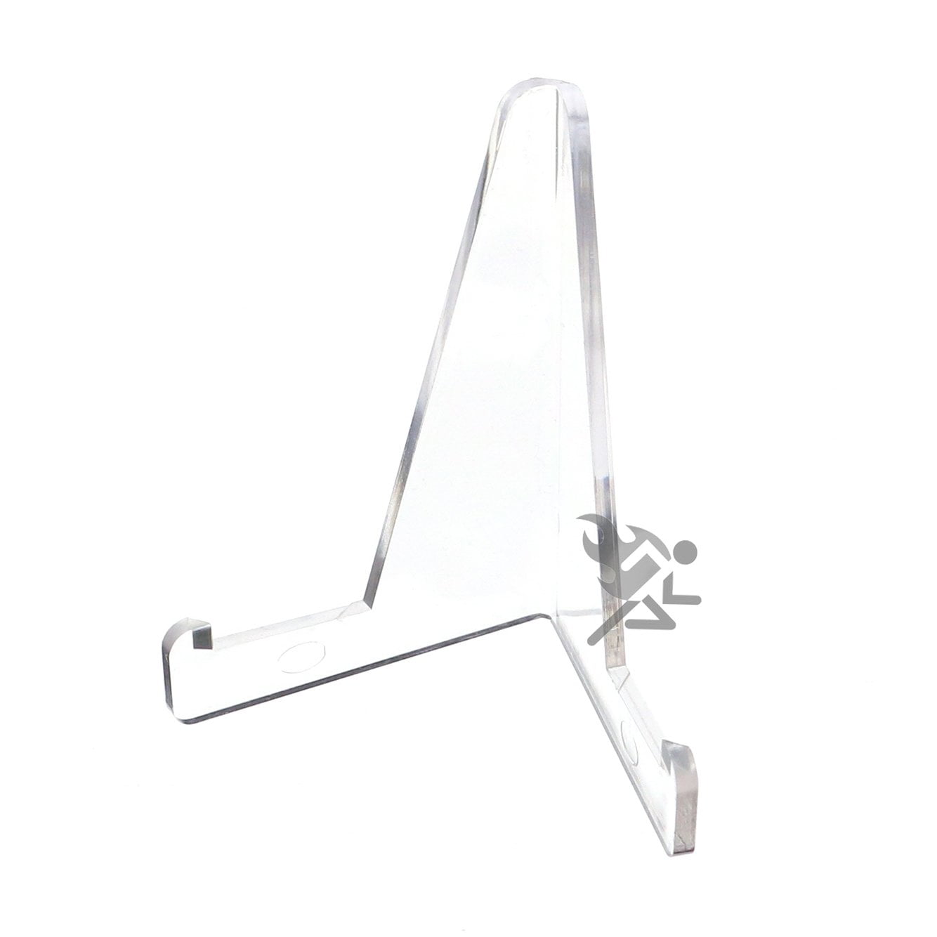 3 3-3/8" Clear Acrylic Display Stand Easels with 3/4" Shelf Qty 