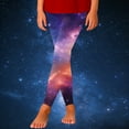 thumbnail image 2 of Girls Leggings Starry Sky Printed Pants Full Ankle Length Slim Fit Medium Thick Tights Pants, 2 of 5