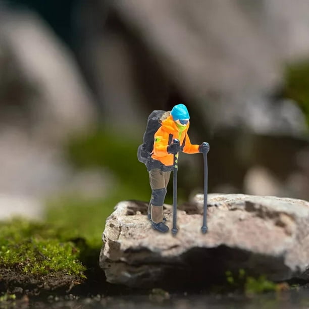 Figura de Escalada de Resina 1/87 CUTICAT NARANJA