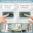 thumbnail image 7 of Hair Catcher, Hair Trap for Shower Drain, Reusable Shower Wall Hair Collector, Snare, and Drain Protector, Silicone Hair Grabber for Bathroom Bathtub (Blue), 7 of 7