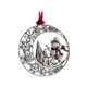 thumbnail image 1 of Decoraciones de adornos para árboles de Navidad con colgante de cuerda plateado para árbol de Navidad, ventana, corona, pared, guirnalda Gloria Colgantes, 1 of 8