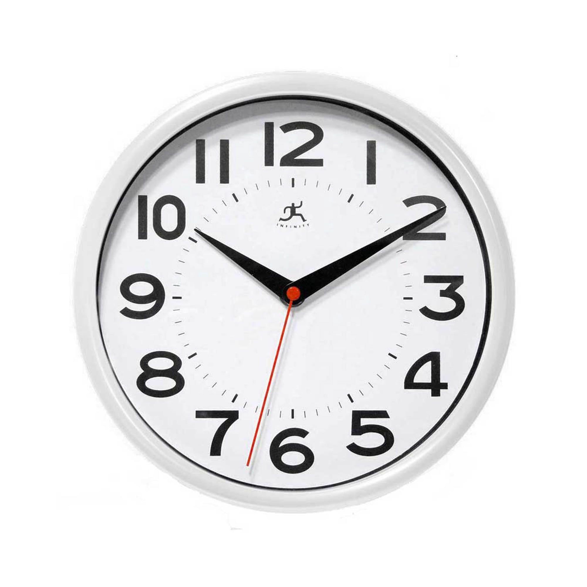 Infinity Instruments Metro White Wall Clock