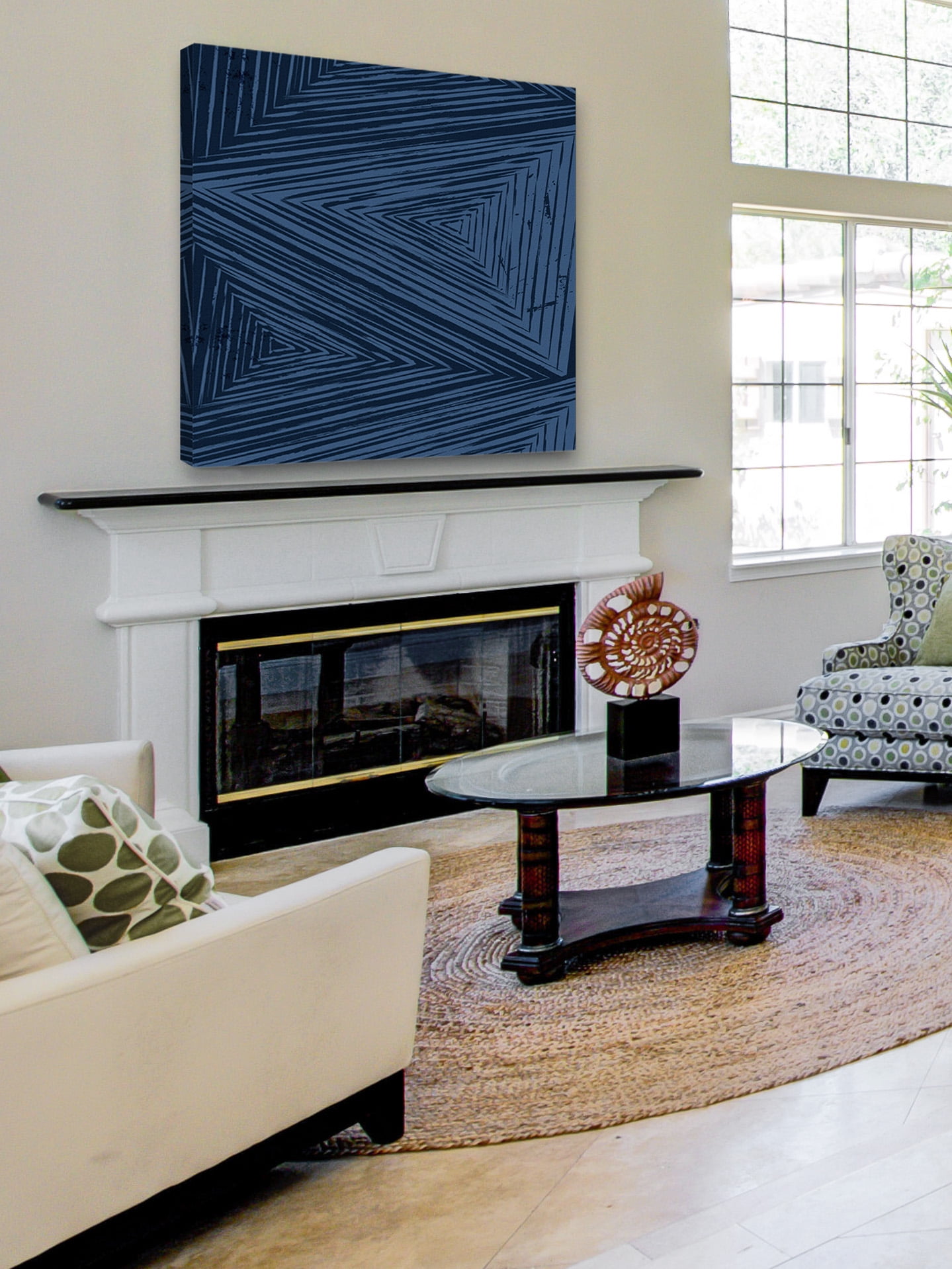 "Pyramid Views" Painting Print on Wrapped Canvas