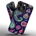 thumbnail image 3 of FKBRCL4U Compatible with iPhone 15 Pro Case, Colorful Paisley Shapes Pattern for Girl Full Body Design Soft Silicone Drop Shock Scratch Protection for iPhone 15 Pro, 3 of 7