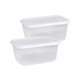 thumbnail image 2 of 2x Contenedor de almacenamiento para refrigerador Organizador versátil para refrigerador Pan portátil hermético 1000ml, 2 of 9