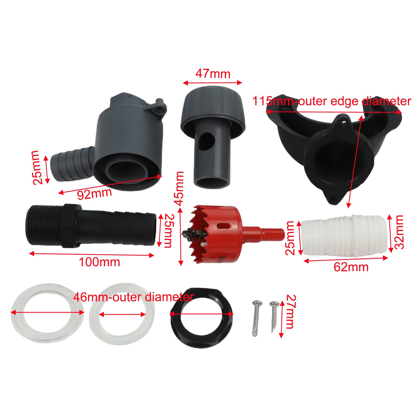 RANME 12 Pieces Rain Collector Weather Resistant Rain Collector Downpipe Collector Water Collection Easy Installation