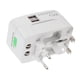 thumbnail image 5 of Adaptador De Corriente Internacional, Adaptador De Viaje Mundial, Puertos USB Duales Para La Mayoría De Los Países, 5 of 7
