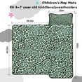 thumbnail image 5 of Green and Dark Green Giraffe Pattern Toddler Nap Mats for Kids Preschool,Sleeping Mat Bag or Kids,Toddler Sleeping Bag,Toddler Nap Mat or Daycare, 5 of 6