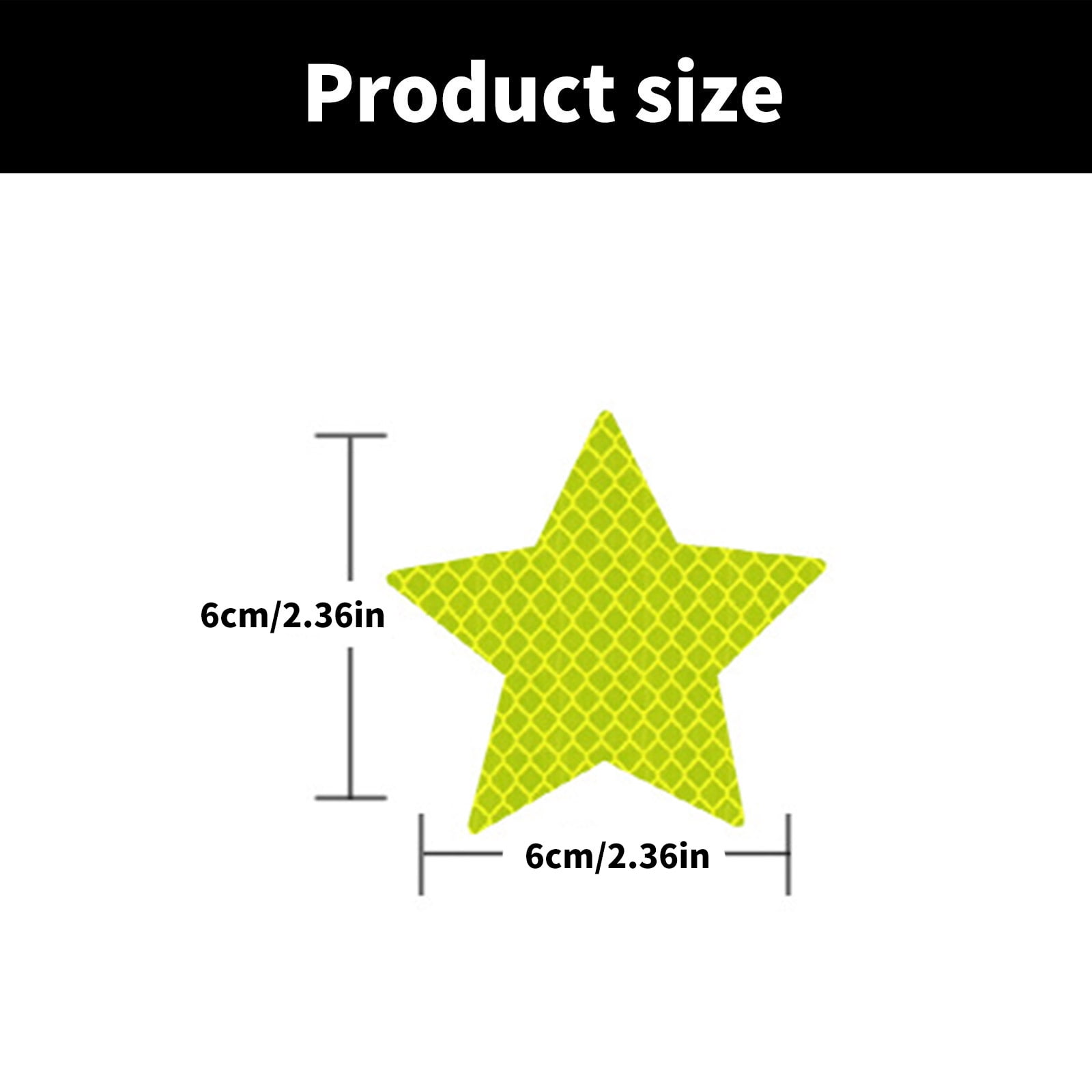 10pcs Reflective Star Vehicle Stickers Self-Adhesive for Night Driving ...