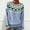 Light Blue, variant on MESSUEN Vintage Sweater Christmas Sweaters for Women Thermal Sweater for Women Winter Knit Sweater for Women Winter Sweaters Cute Sweaters Oversized Sweater Dark Blue L