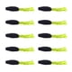 thumbnail image 3 of 10 señuelos de pesca blandos Crappie Swimbaits, prácticos señuelos de gusano de dos colores verde y negro, 3 of 9