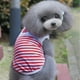 thumbnail image 5 of 2 piezas azul marino a rayas perros gatos ropa para mascotas chaleco pajarita roja lindo y animado MFZFUKR BST3055817-2, 5 of 5