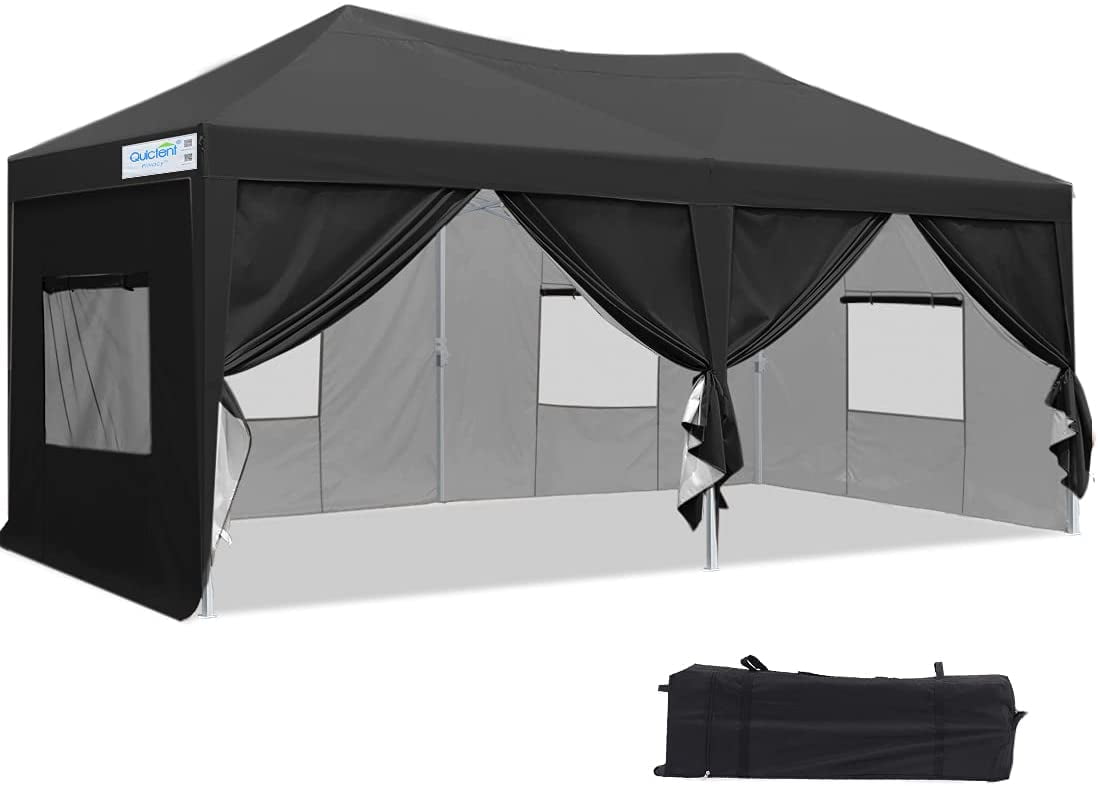 Heavy Duty 10X20 EZ Pop Up Canopy Gazebo Outdoor Marquee Party Tent  w/4 Walls 