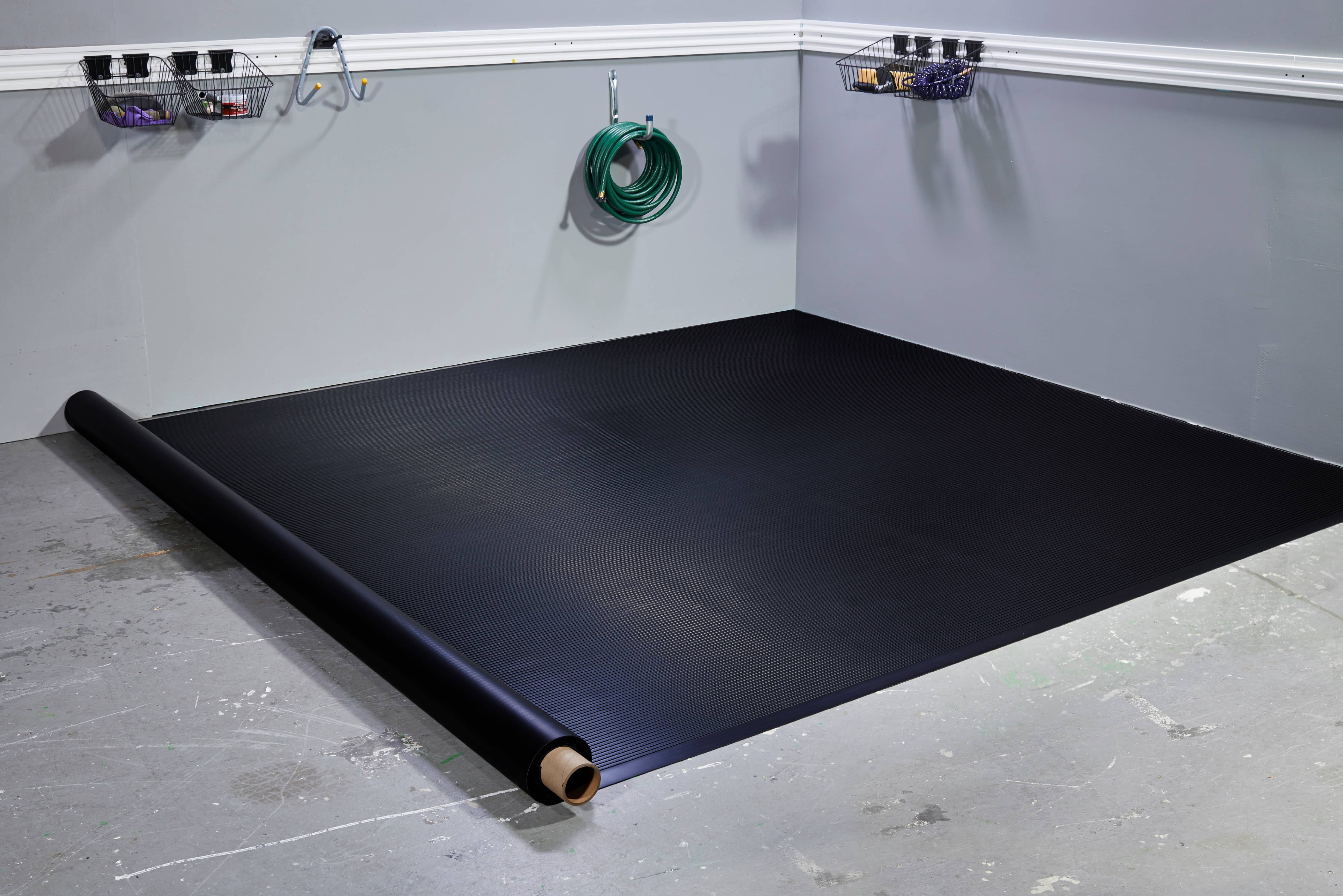 G-Floor Midnight Black 3 ft x 8 ft Ribbed Channel