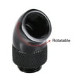 thumbnail image 4 of Unique Bargains Male to Female Extender Fitting G1/4 x 30mm, 45° Rotary for Computer Water Cooling System Black 2pcs, 4 of 6