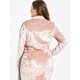 thumbnail image 3 of Chaqueta Corta Talla Extra Zipper Fly Velvet Rosegal Sudaderas y sudaderas con capucha, 3 of 5