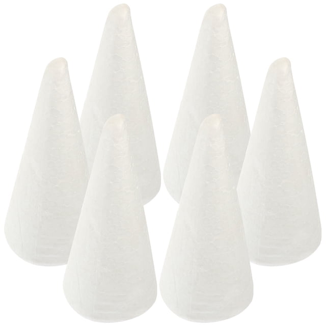 FUEENIRVA 6Ud De Espuma En Forma Cónica Para Proyectos DIY Y Adornos Decorativos