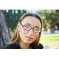 thumbnail image 4 of OWL® Reading Glasses - 8129 Ladies Pattern with Bow / Black / Spring Hinge, 4 of 5