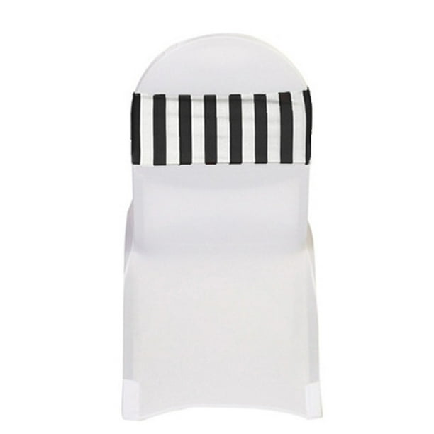 Your Chair Covers Spandex Striped Bands Black White Pack Of 10 For Wedding Party Birthday Patio Etc Com Spandex Striped Chair Bands, Black And White Striped Chair Covers