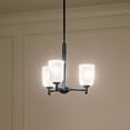 thumbnail image 3 of 43670BK Kichler Lighting Shailene - 3 light Mini Chandelier - 17.5 inches wide-Black Finish    -Traditional Installation, 3 of 10